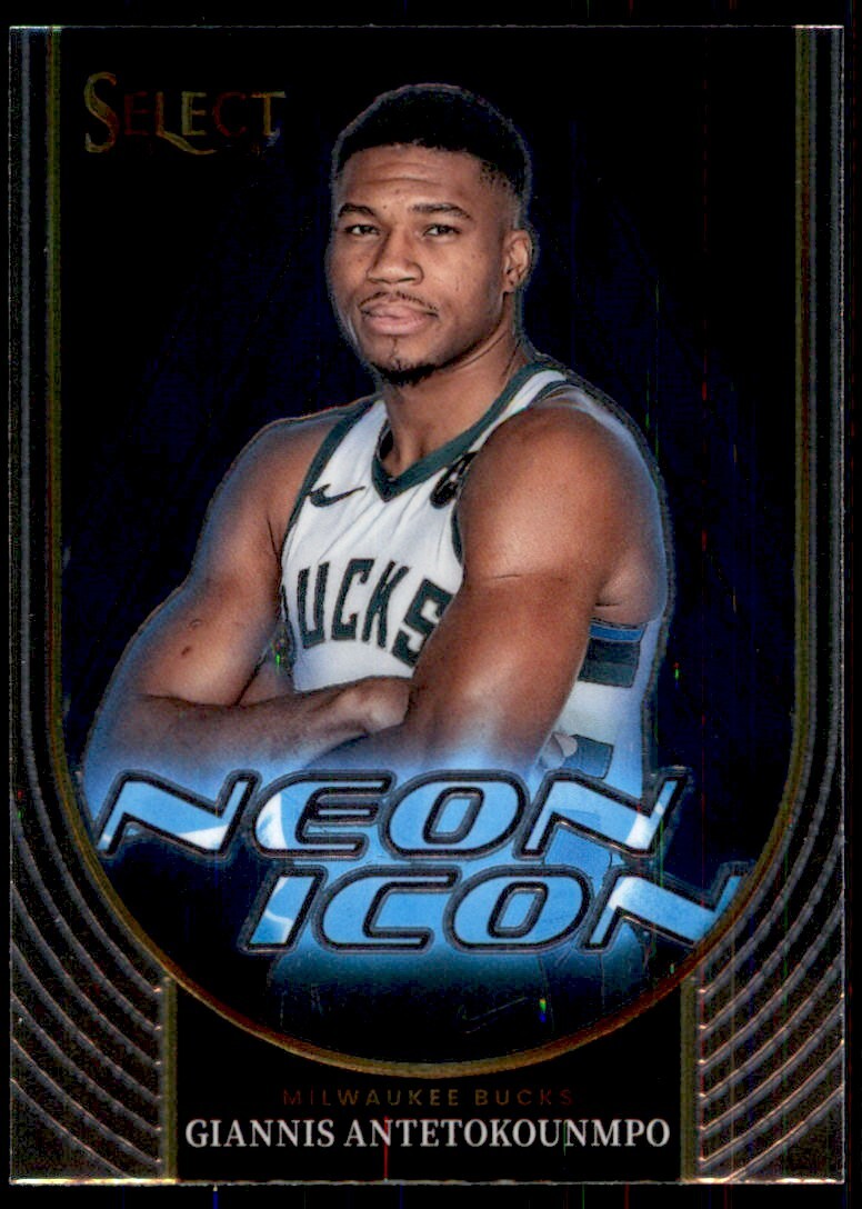 2023-24 Panini Select Neon Icon Giannis Antetokounmpo