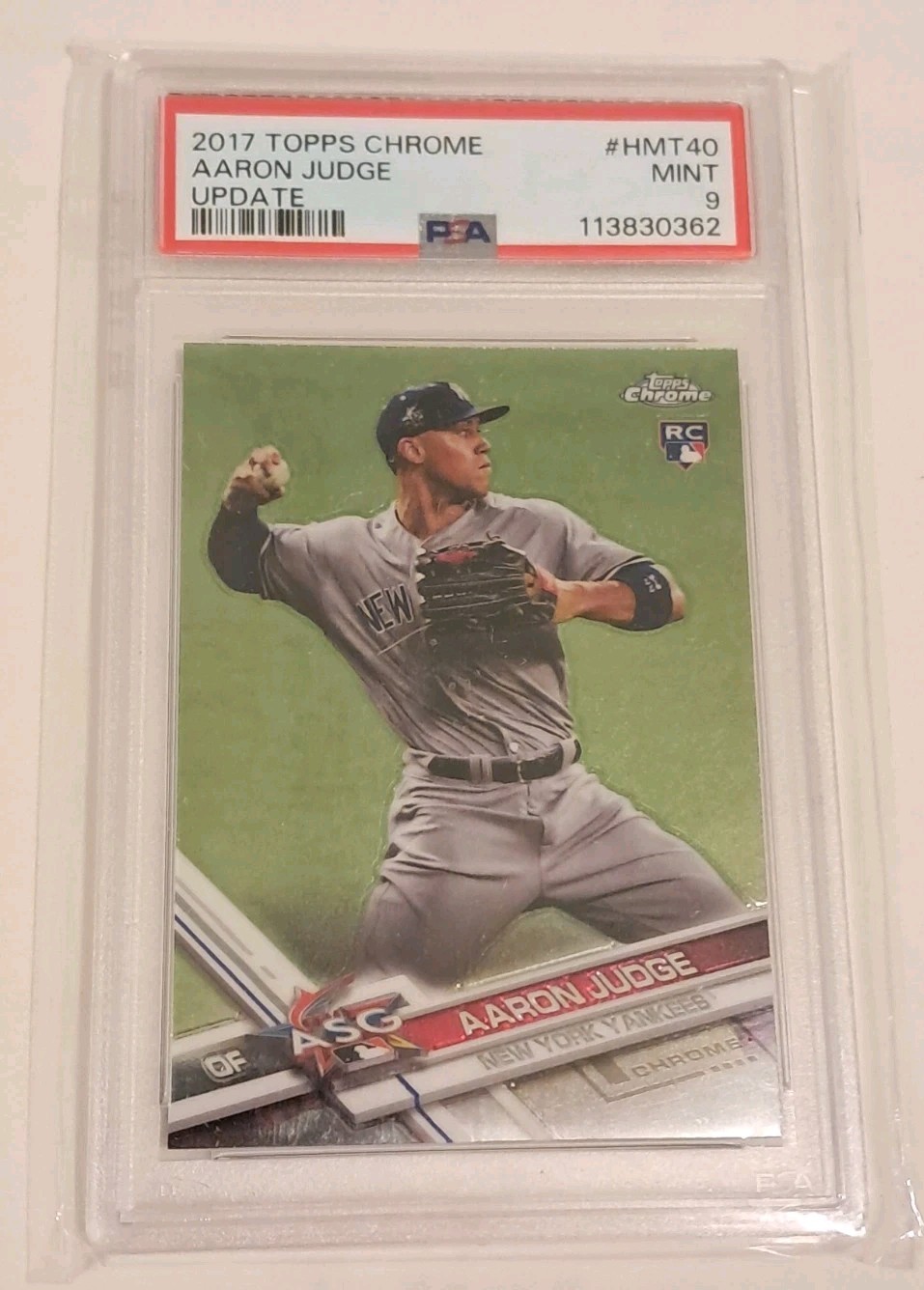 Topps Chrome Aaron Judge front