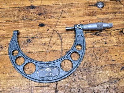 TESA Swiss Made 4-5'' Outside Diameter Micrometer Carbide Tipped