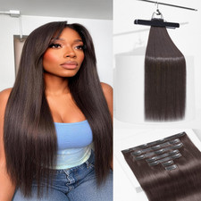 Luvme Seamless Clip In Hair Extensions Silky ...