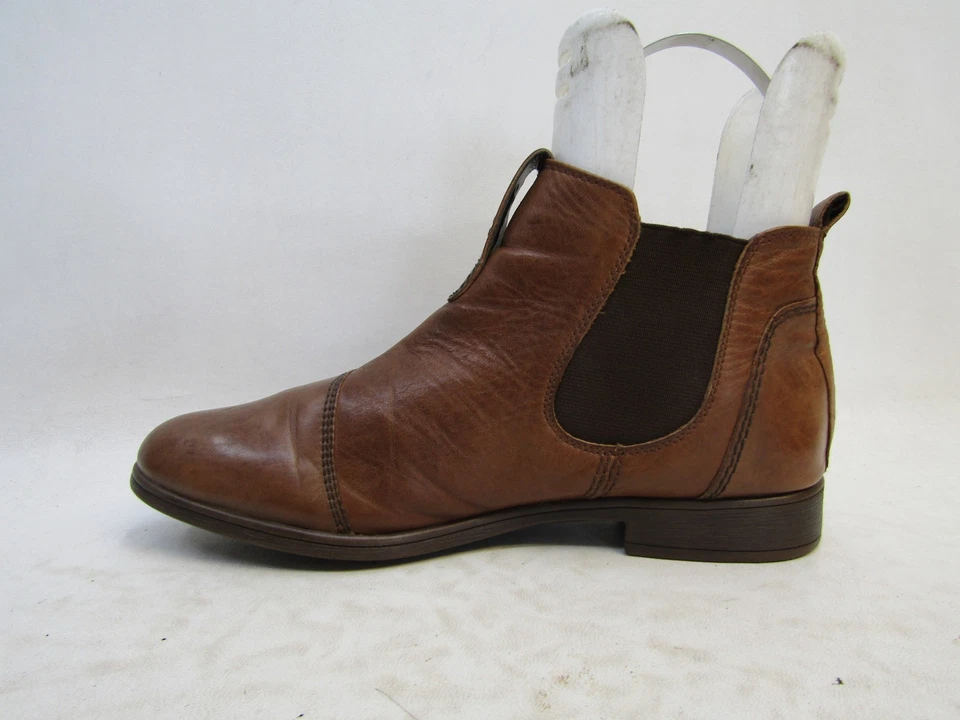 Earth женщин размер 10 B коричневый кожаный Chelsea лодыжки модные ботинки ботинок - Изображение 2 из 4