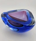 Vintage Murano Sommerso Flavio Art Glass Ashtray Dish 4.5"