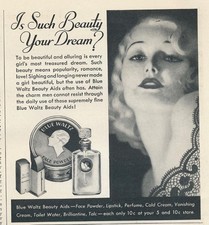 Magazine Ad - 1934 - أزرق Waltz جمال Aids