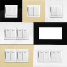 Finger Plates Light Switch Single / Double Plug Socket Surround Panel Cover UK