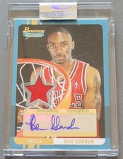 2004-05 Bowman Ben Gordon #61 Auto Jersey #'d 149/169 Chicago Bulls Rookie