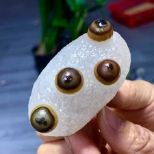 107G Natural Beautiful Gobi Agate Eyes Agate/stone/  Healing