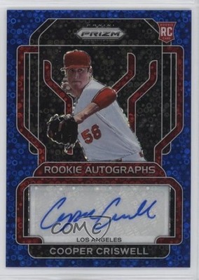 2022 Panini Prizm Rookie Blue Donut Circle 49/50 Cooper Criswell Auto RC 3rf