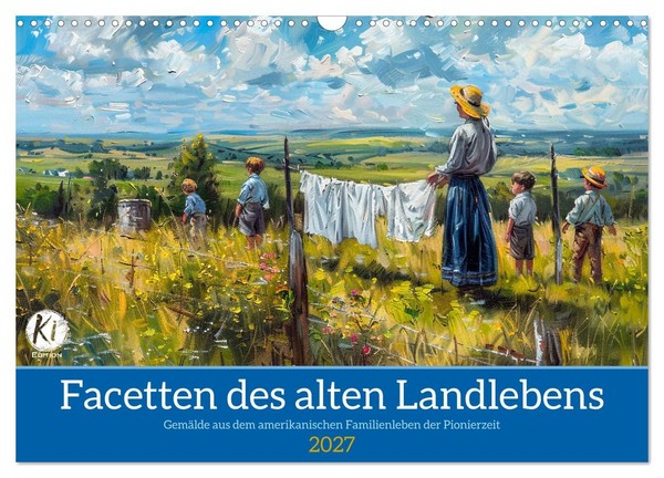 "Calendar 2027 · US Version · Facets Of Old Country Life (Wall Calendar 2027 17\""-image