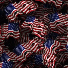 Tattered American Flag 22 - 18"x46" Hydrographic Film Hydro Dipping