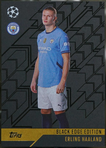 2023-24 Topps - Black Edge Edition #BE 6 Erling Haaland Soccer NM