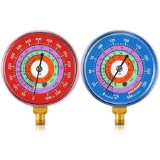 Refrigeration Pressure Gauge Kit R-134a, R-404a, R-2092, R-410a R-134a 0-800p...