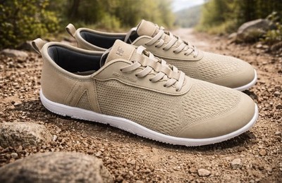 Hike Footwear Stride Barefoot Sneaker Men s 9-9.5 Women s 11-11.5 Beige EU 42