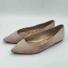 Sam Edelman Rae Pointed Toe Suede Flats Blush Pink Womens 6M Slip Minimalist
