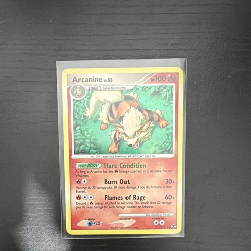 Pokemon TCG Arcanine 1/111 Rising Rivals Holo Rare 100 HP English Stage 1