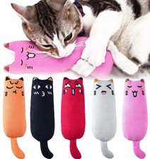 5Pcs Bite Resistant Catnip Toy for Cats,Catnip Filled Cartoon Mice Cat Teethi...