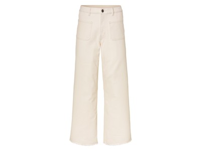 esmara  Damen Jeans, Wide Leg, 7/8-Länge (Weiß, 46) - B-Ware neuwertig