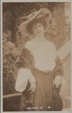Miss Isabel Jay 1906 Taylor Reality Series Fancy Hat Real Photo RPPC Postcard