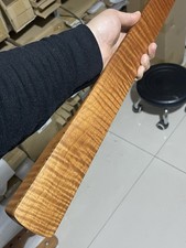 34inch Roasted flame Maple Electric bass fretless guitar neck jazz bass neck