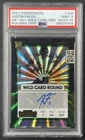 JUSTIN FIELDS PSA 9 2021 PANINI CONTENDERS #108 ROOKIE WILD CARD ROUND SP AUTO