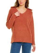 Tommy Bahama Women's Sea Swell Hooded Long Sleeve Sweater Cinnamon Cedar Large