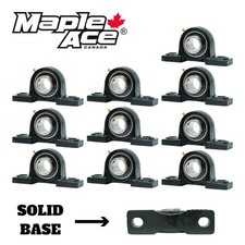 UCP206-18 Pillow Block Bearing 1-1/8" Bore, 2-Bolt Self-Align Solid Base (Qty10)
