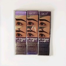 3-Pack Tattoo Eyebrow Gel Easy Peel Off Qiciy Eyebrow Gel Q538 Up To 3 Days New