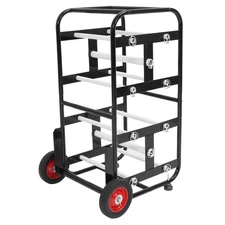 Transportable Axle Cable Caddy with 10 Rods Cable Spool Wire Rack Dispenser