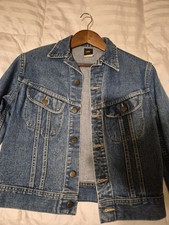 Vintage Lee Riders Denim Jacket USA Union Made Women's Size 18 90s Trucker