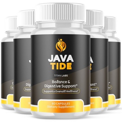 (5 Pack) Java Tide Pills Advanced Energy & Fitness Supplement JavaTide 300 Caps
