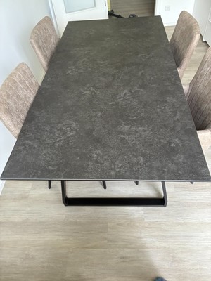 Esstisch Keramik Oxido; schwarz; BHT 200 cm x 75 cm x 100 cm 
