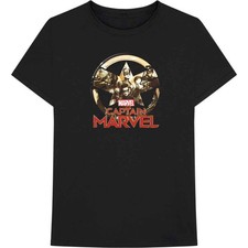 Marvel Comics Captain Marvel Star Logo Official Mens T-Shirt