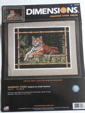 Maße Counted Cross Stitch Kit Bamboo Tiger 41 x 30 cm #35158