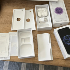 2 Apple iPhone 6 boxes with some accessories