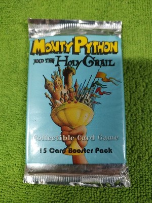 Vtg 1996 Monty Python And The Holy Grail Booster Pack Collectible Card Game CCG