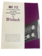 Vintage McIntosh MX 112 Stereo Tuner Preamp 1...