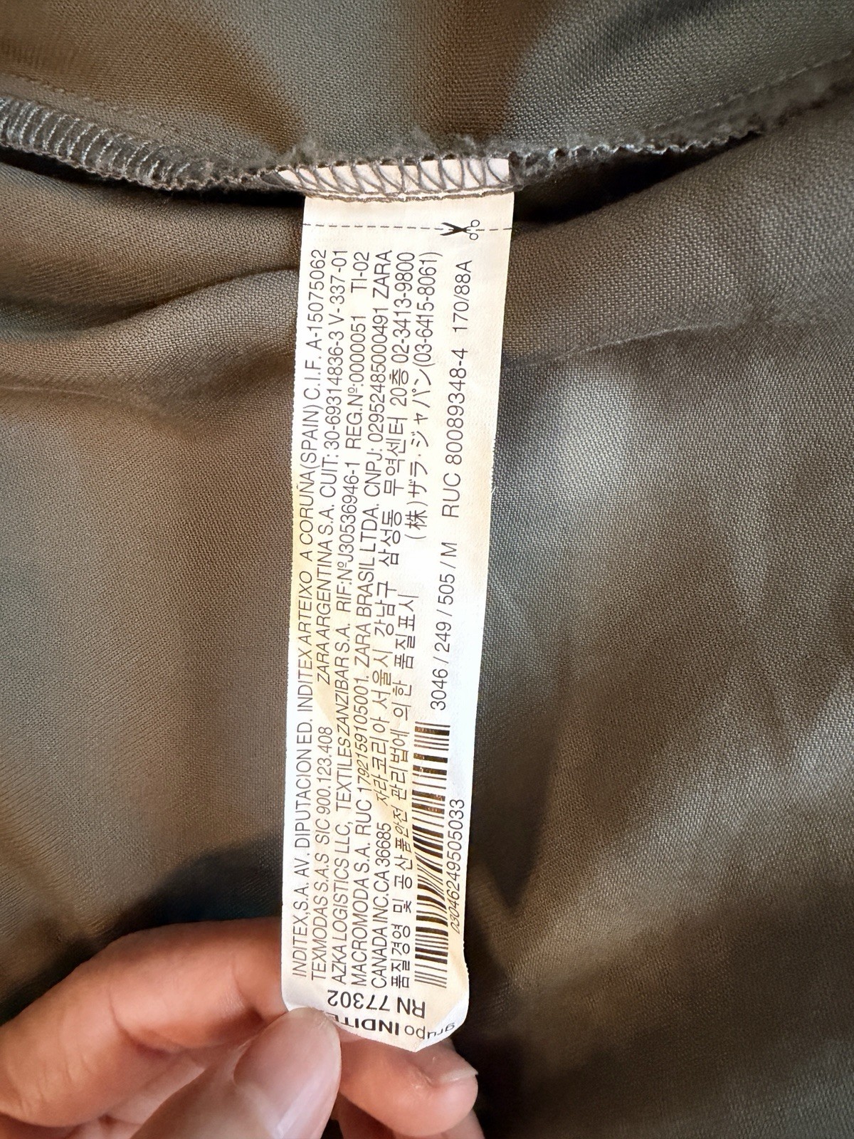 ZARA BASIC Gray Lightweight Open Front Drawstring… - image 5