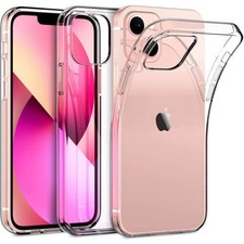 Soft Silicone Clear Cover Shockproof Case For iPhone 15 14 Pro Max 13 12 11 Mini