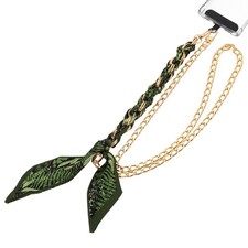 Crossbody Phone Lanyard, Scarf Metal Purse Replacement Strap, Dark Green