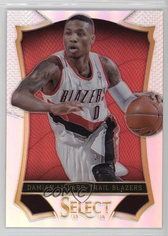 2013-14 Panini Select Silver Prizm Damian Lillard #62 h8k