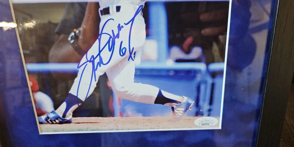 Steve Garvey Los Angeles Dodgers Signed Framed 8x10 photo JSA COA - Image 2 of 2