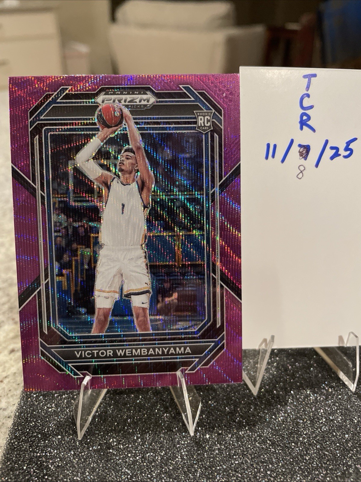 2023 Panini Prizm Draft Picks - Victor Wembanyama #2 Purple Wave Prizm (RC)