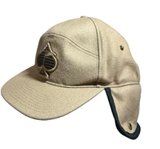 Pins and Aces Winter Hat Ear Flap Trapper Hat Cap One Size Fits All Used