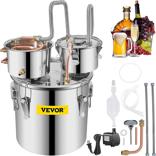 Alcohol Still 8GAL/30L, Alcohol Distiller with Thumper Keg, Distillery Kit for A