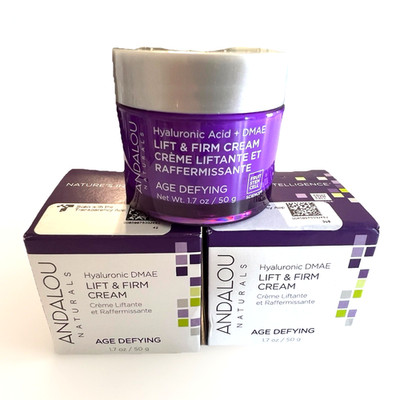 Andalou Naturals Hyaluronic DMAE Age Defying Lift & Firm Cream 1.7oz - 2 Pack