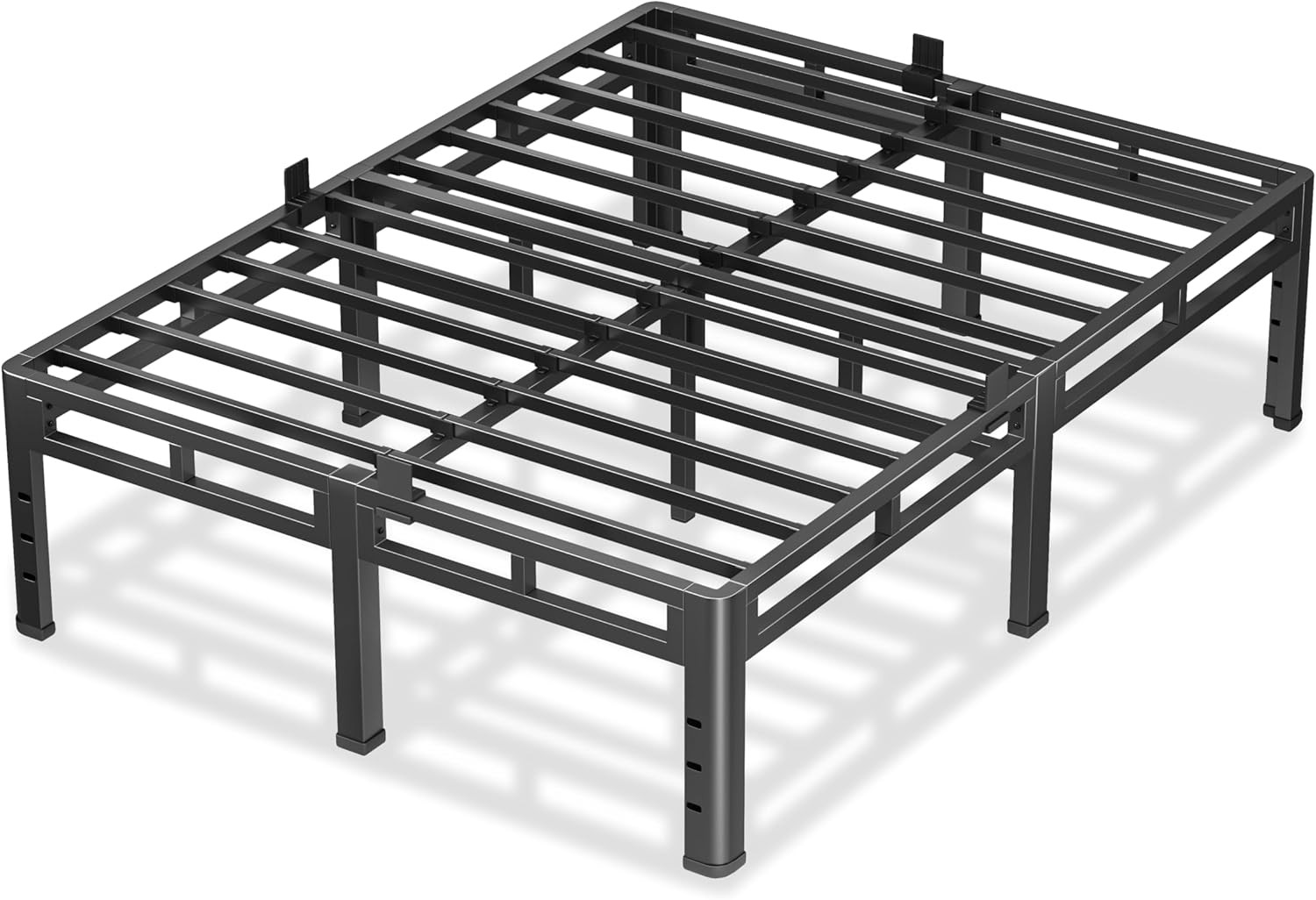 , Metal Bed Frame & Box Spring 2 In 1 Platform