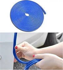 U-Shape Car Door Edge Guard in Blue - 16Ft Rubber Seal Trim with A Color: Blue