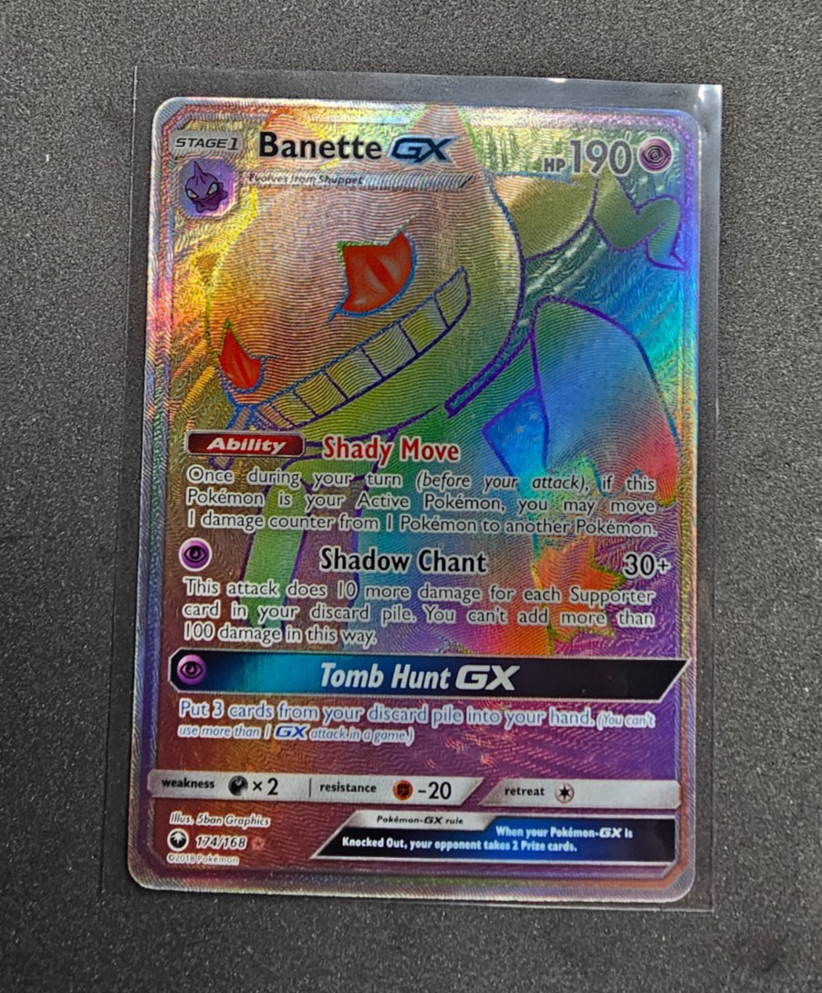 Pokemon TCG - SM Celestial Storm Banette GX (Secret) 174/168 - Near Mint