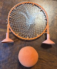 Vintage Soft Foam Mini Basketball Hoop  Suction cup Bedroom Door RARE