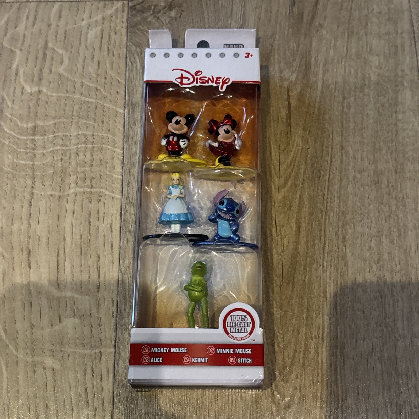 5 Jada Toys Disney Nano MetalFigs Mickey Minnie Kermit Alice Stitch Die-cast