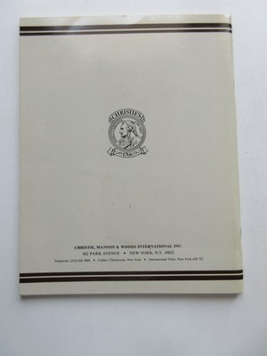 Christie's Auction Catalog 19th & 20th Century Sculpture Sept 1979